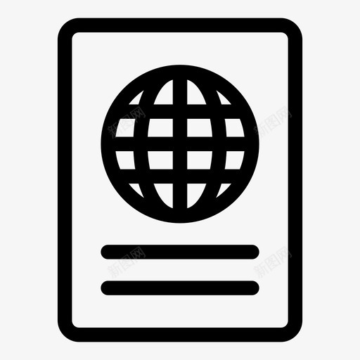 护照法律文件护照簿图标svg_新图网 https://ixintu.com 名单 护照 护照簿 旅行 旅行证件 法律文件 签证