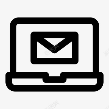 笔记本电脑信息电脑邮件电子邮件图标图标