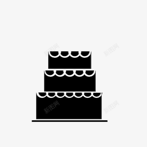 婚礼蛋糕甜点食物图标svg_新图网 https://ixintu.com 婚礼蛋糕 甜点 食物