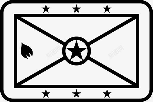 格林纳达国家旗帜图标图标