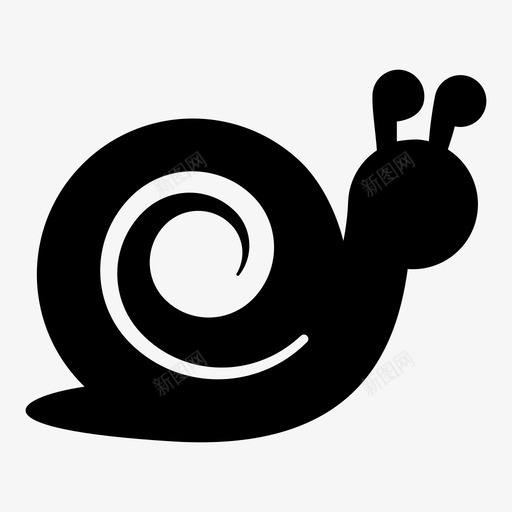 花园蜗牛蜗牛粘液图标svg_新图网 https://ixintu.com 慢吞吞 粘液 花园蜗牛 蛞蝓 蜗牛