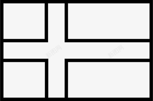 瑞典国家欧洲图标svg_新图网 https://ixintu.com 世界矩形旗轮廓 国家 旗帜 欧洲 瑞典