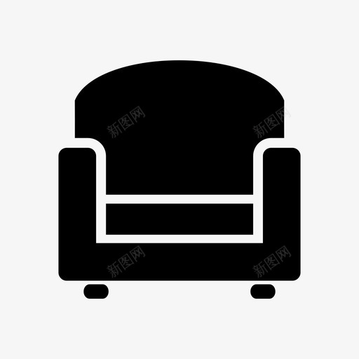 家具扶手椅沙发图标svg_新图网 https://ixintu.com 客厅 家具 扶手椅 沙发 网店图标和分类广告