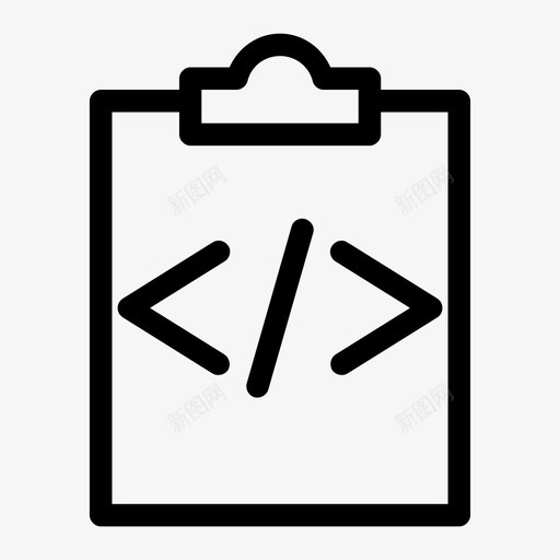 剪贴板代码剪贴板记事本图标svg_新图网 https://ixintu.com 任务板 任务计划 剪贴板 剪贴板代码 报告 记事本