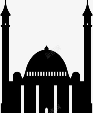国家清真寺阿布贾非洲图标图标