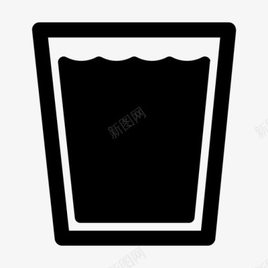 一杯水饮料液体图标图标