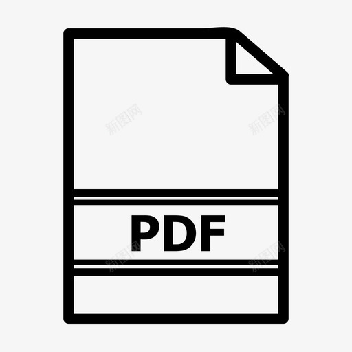 pdf文件文档读取图标svg_新图网 https://ixintu.com pdf文件 保存 文件类型 文档 读取