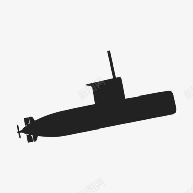 潜艇船军舰图标图标