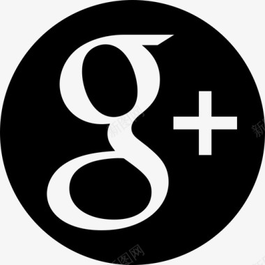 GooglePlus社交标识社交图标圆形图标