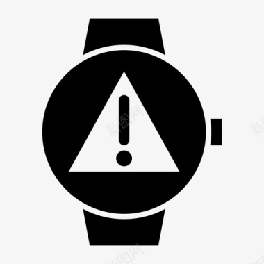 智能手表警告警告危险图标图标