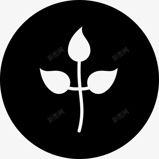 叶生态环境图标svg_新图网 https://ixintu.com 叶 植物 环境 生态 生态与环境圆差实 自然