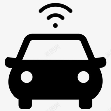 汽车信号汽车跟踪器已连接图标图标