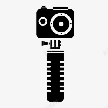 摄像机gopro单脚架图标图标