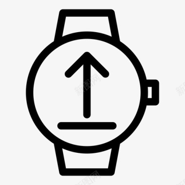 smartwatch上载转到顶部定向图标图标