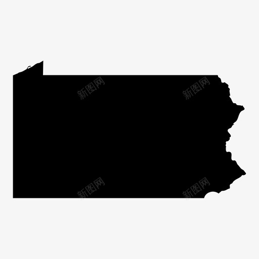 宾夕法尼亚州地图学地理图标svg_新图网 https://ixintu.com 地图 地图学 地理 宾夕法尼亚州 州地图 州大纲