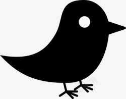 社交小图标可爱的小鸟社交媒体小图标高清图片