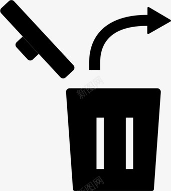 空垃圾空桶用户界面图标图标