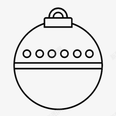 装饰品灯泡圣诞节图标图标