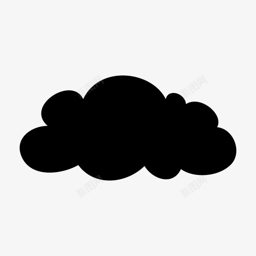 云云计算水蒸气图标svg_新图网 https://ixintu.com 云 云计算 水蒸气