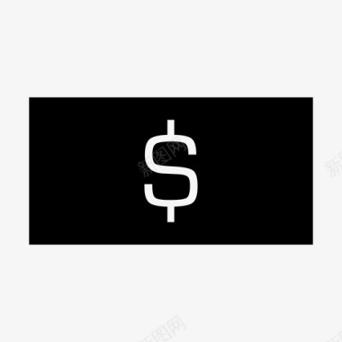美元钞票现金美元符号图标图标