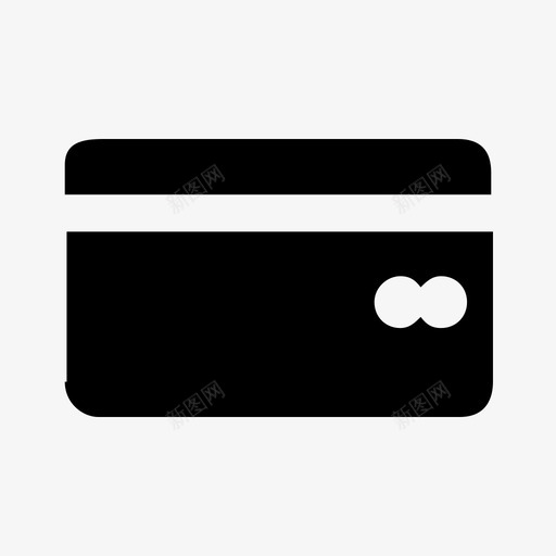 信用卡帐单塑料卡图标svg_新图网 https://ixintu.com 信用卡 卡详细信息 塑料卡 字形用户界面集 帐单