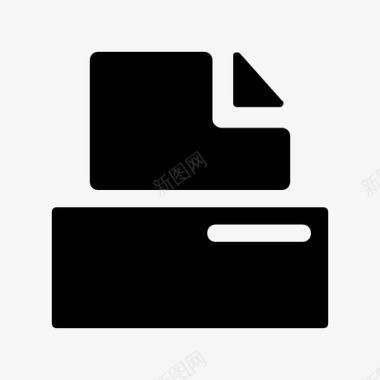 文件存储文档文件盒图标图标
