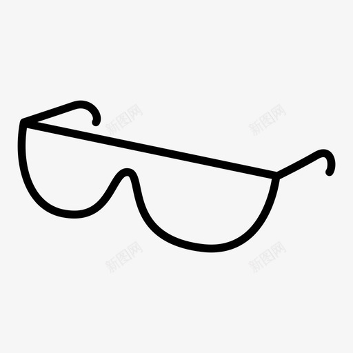 太阳镜墨镜遮阳板图标svg_新图网 https://ixintu.com 墨镜 夏季 太阳镜 眼镜 遮阳板