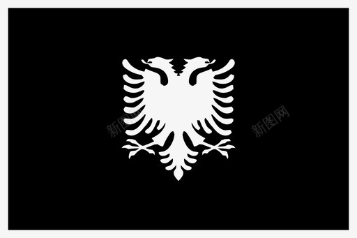 阿尔巴尼亚语国家欧洲图标svg_新图网 https://ixintu.com 世界矩形旗字形 国家 国旗 欧洲 阿尔巴尼亚语