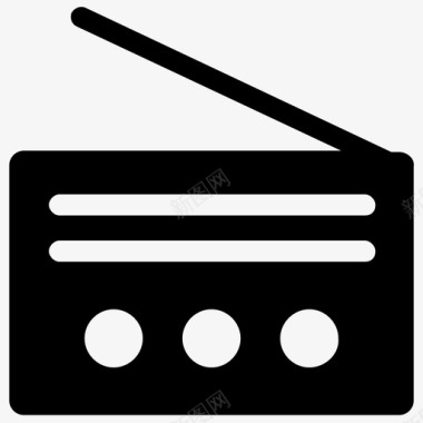 收音机音频设备录音机图标图标