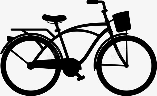 城市自行车自行车固定齿轮图标图标