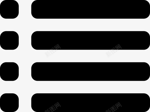 项目符号列表表单段落图标svg_新图网 https://ixintu.com 工具 段落 表单 要点 项目符号列表