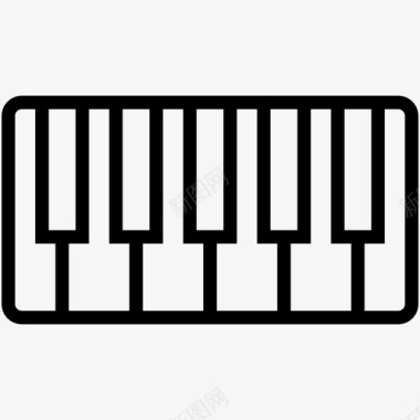 钢琴键盘数字键盘电子键盘图标图标