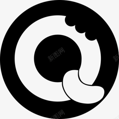 Bisqits标志社交社交图标圆形图标