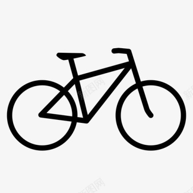 自行车公路交通工具图标图标