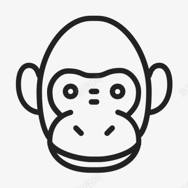 猴子猿黑猩猩图标图标
