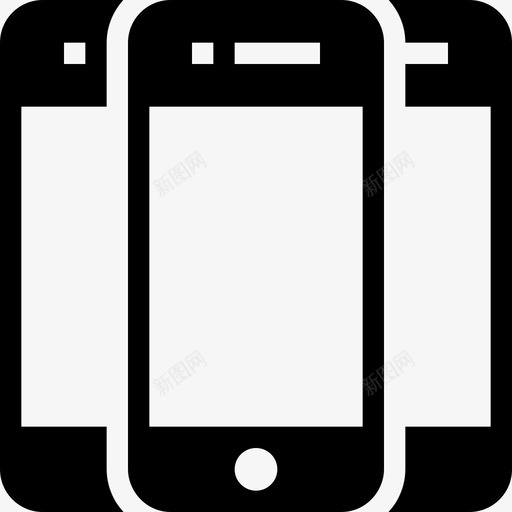 智能手机3群组图标svg_新图网 https://ixintu.com 3 iphone 智能手机 群组 许多