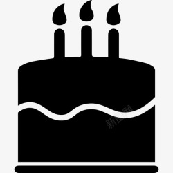 生日快乐动图生日蛋糕蜡烛生日快乐图标高清图片