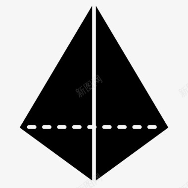 金字塔三维三维形状图标图标