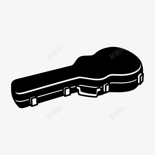 吉他盒原声吉他硬盒图标svg_新图网 https://ixintu.com 原声吉他 吉他盒 硬盒