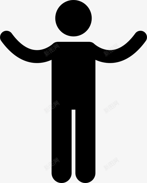 欢迎肢体语言手图标svg_新图网 https://ixintu.com 人 人们摆姿势 张开双臂 手 拥抱 欢迎 站 肢体语言