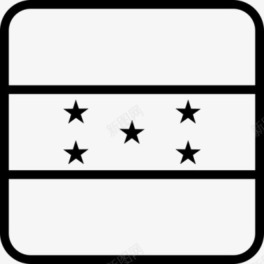 洪都拉斯国家国旗图标图标