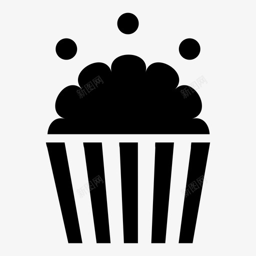 爆米花电影院零食图标svg_新图网 https://ixintu.com 爆米花 电影院 零食 食物