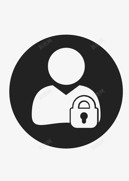 用户锁管理员信使图标svg_新图网 https://ixintu.com 信使 安全区 密码保护 用户锁 社交媒体 管理员