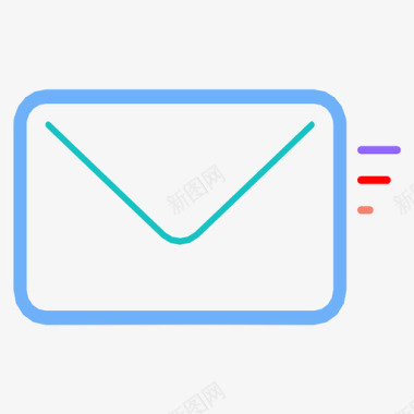 快速电子邮件信封信件图标图标