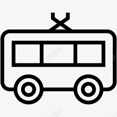 公共汽车长途汽车旅游巴士图标图标