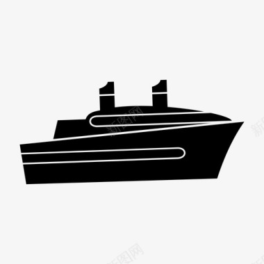 游船车辆船只图标图标