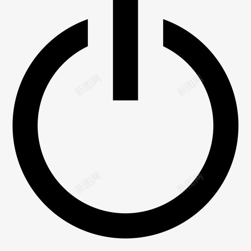 电源按钮关闭重新启动图标svg_新图网 https://ixintu.com ios工具栏图标图示符 关闭 电源按钮 重新启动