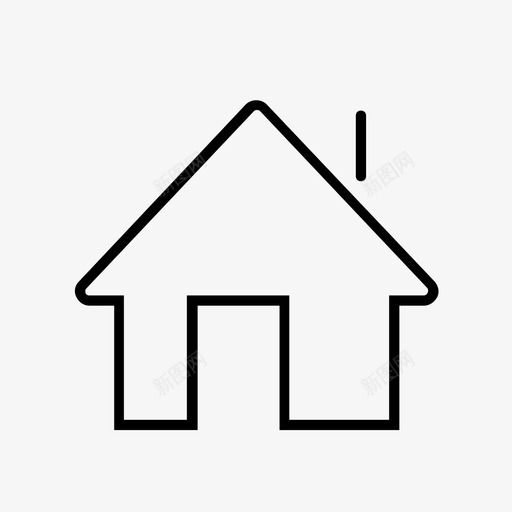 房子建筑主页图标svg_新图网 https://ixintu.com 主页 导航 建筑 房子 索引页