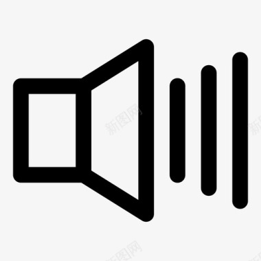 高音量音频听觉图标图标