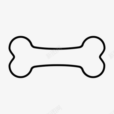 骨头动物护理狗玩具图标图标